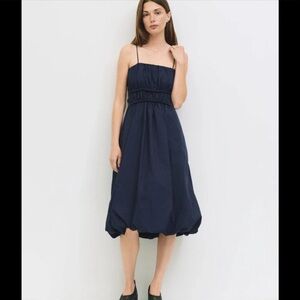 Mod Ref Navy Midi Dress
